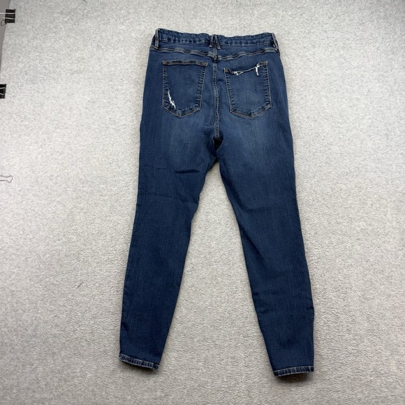 Good American Denim - Good American Good Waist‎ High Rise Skinny Jeans Size 18 Distressed